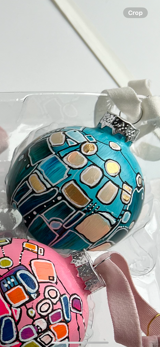Teal ornament