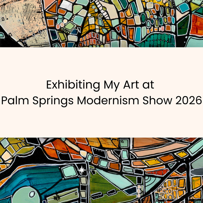 Exhibiting my artwork at Palm Springs Modernism Show 2026