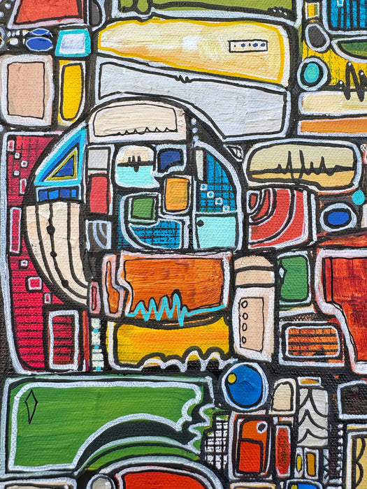 Paint by Numbers- Original Painting by Leah Nadeau