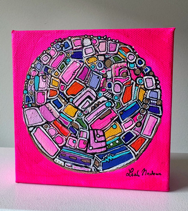 Razzle Dazzle Rose- Original Painting by Leah Nadeau