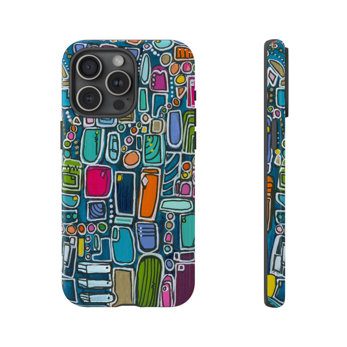"Memory Den" Phone Case — Colorful Geometric  Protective Cover