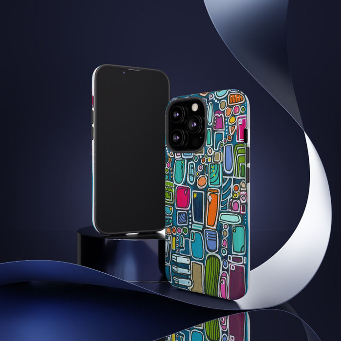 "Memory Den" Phone Case — Colorful Geometric  Protective Cover
