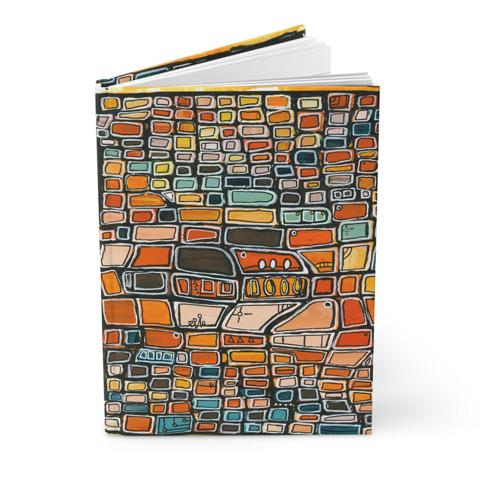 Retro Wave Hard Covered Journal
