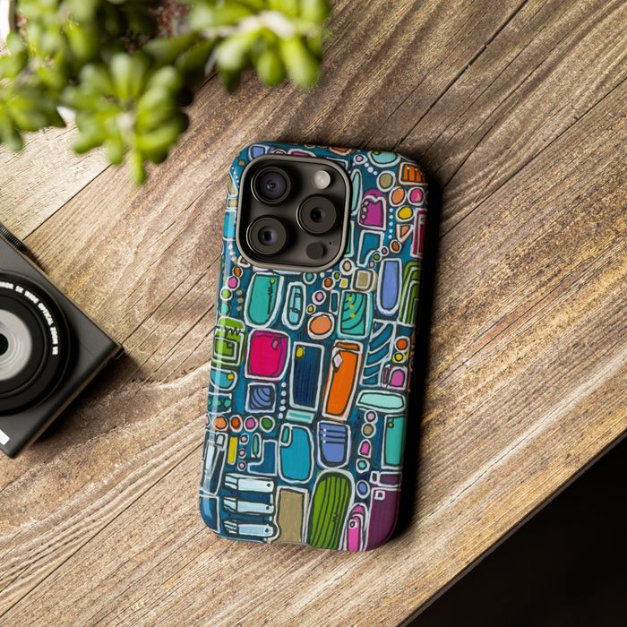 "Memory Den" Phone Case — Colorful Geometric  Protective Cover