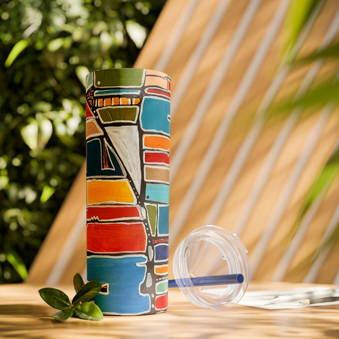 Skinny Tumbler with Straw, 20oz