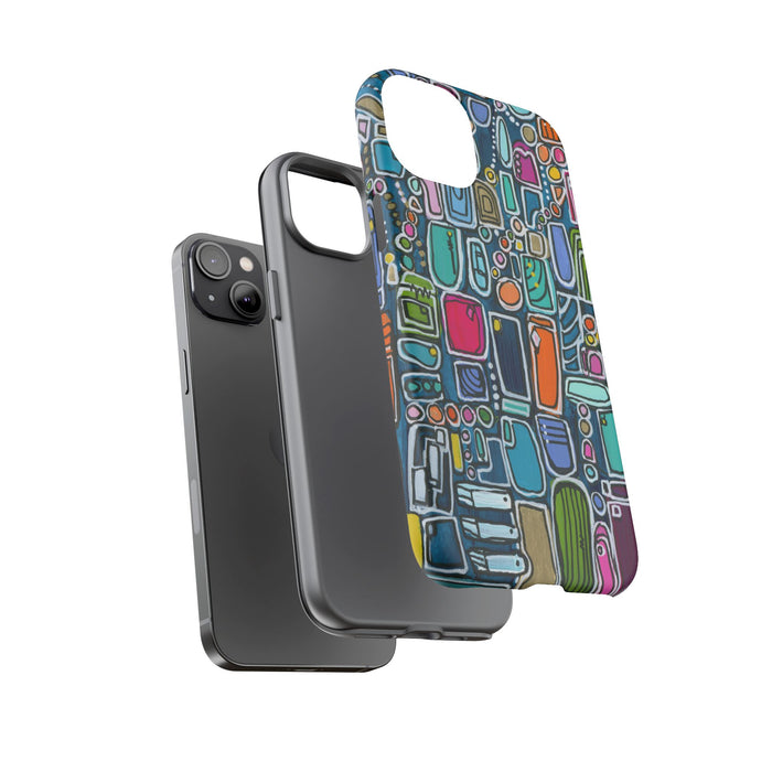 "Memory Den" Phone Case — Colorful Geometric  Protective Cover