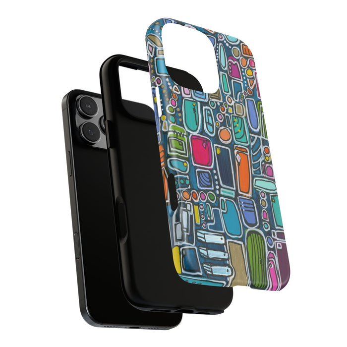 "Memory Den" Phone Case — Colorful Geometric  Protective Cover
