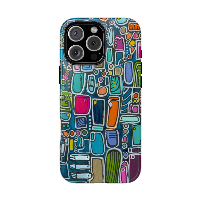 "Memory Den" Phone Case — Colorful Geometric  Protective Cover