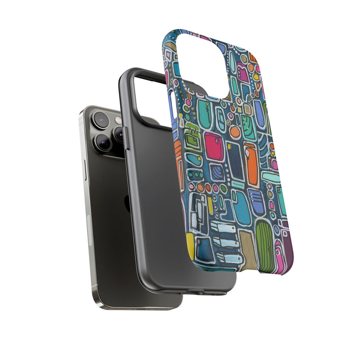 "Memory Den" Phone Case — Colorful Geometric  Protective Cover