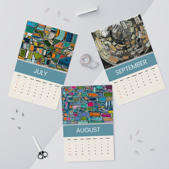 Abstract Art Wall Calendar by Leah Nadeau 2026