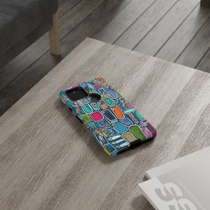 "Memory Den" Phone Case — Colorful Geometric  Protective Cover