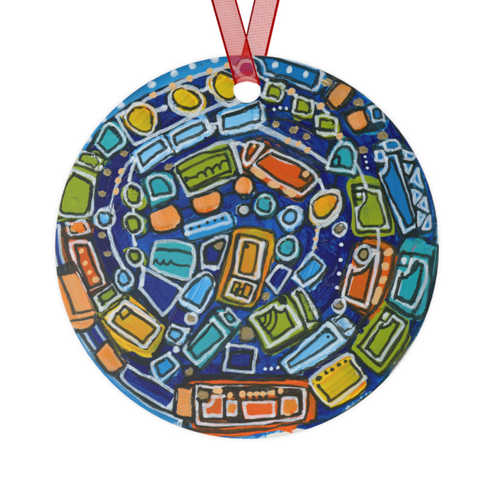 Nadeau's Primary Colors Ornament (Double Sided)