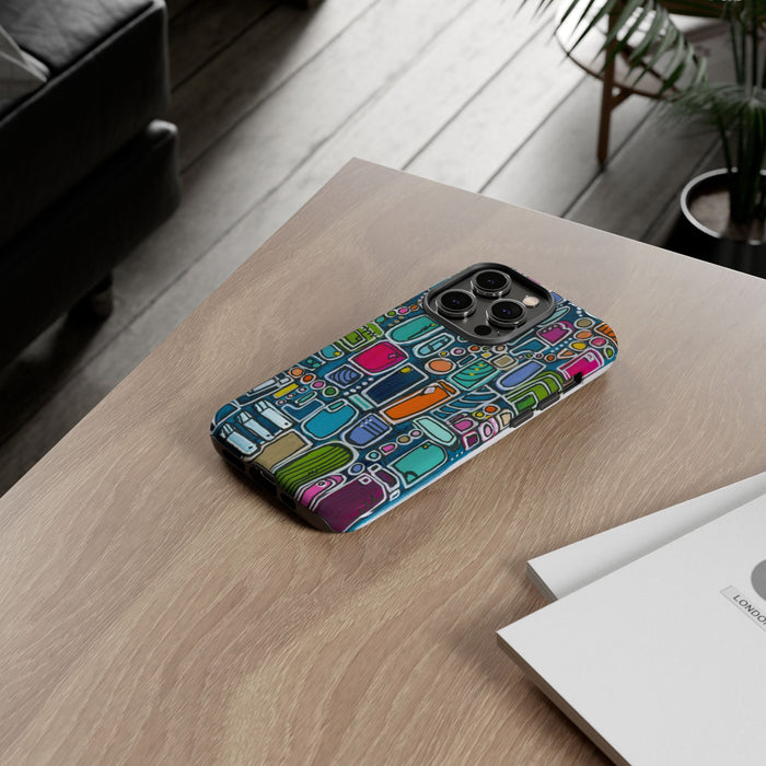 "Memory Den" Phone Case — Colorful Geometric  Protective Cover