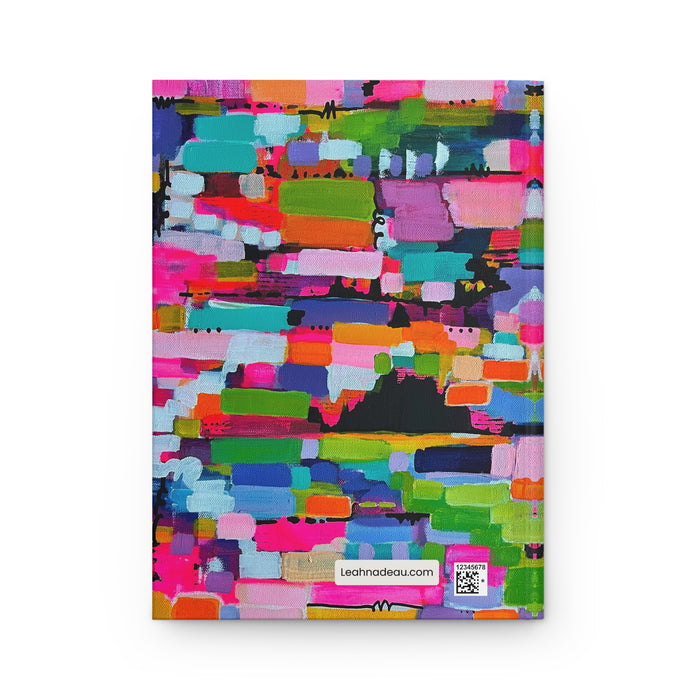 Color Block Abstract Hardcover Journal — Bright Painted Notebook