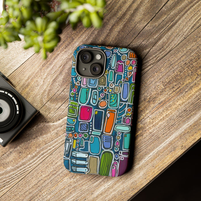 "Memory Den" Phone Case — Colorful Geometric  Protective Cover