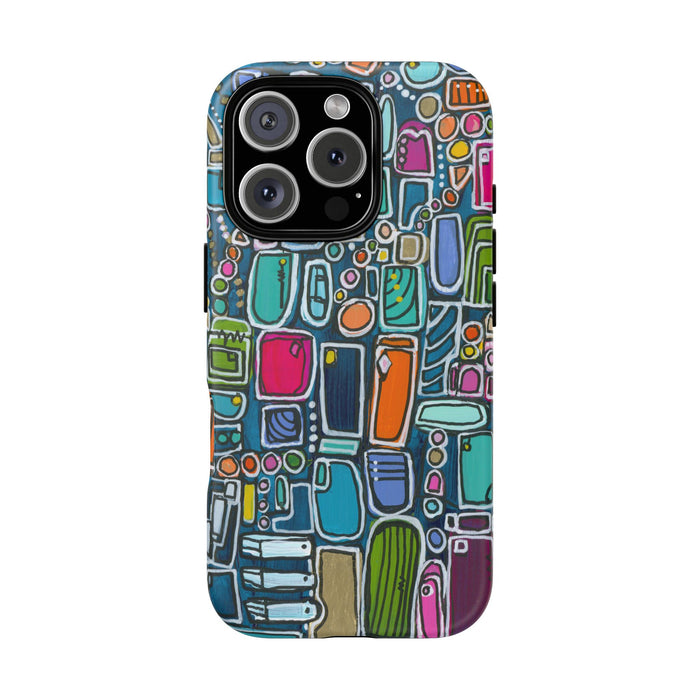 "Memory Den" Phone Case — Colorful Geometric  Protective Cover