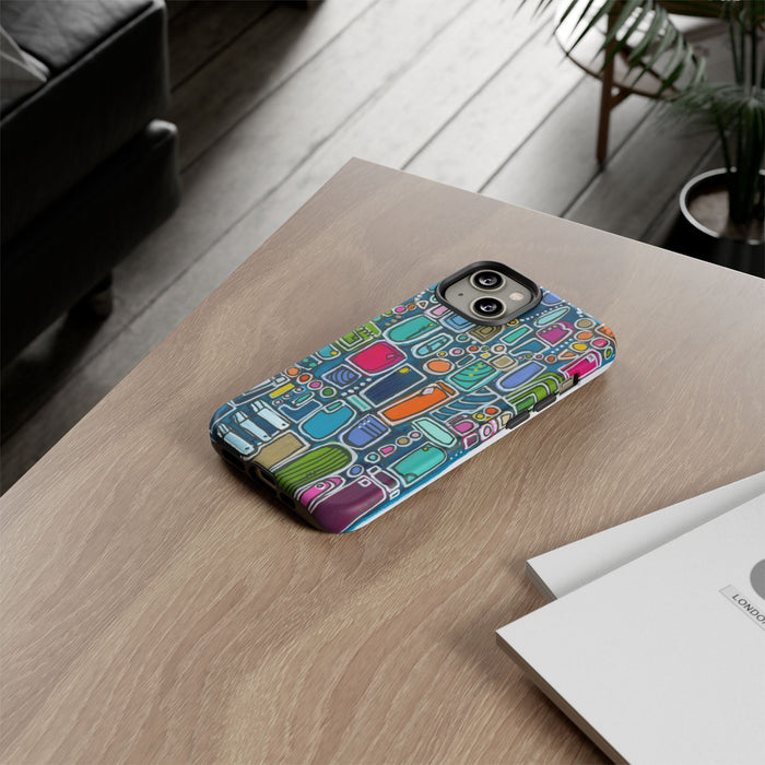 "Memory Den" Phone Case — Colorful Geometric  Protective Cover