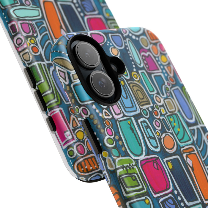 "Memory Den" Phone Case — Colorful Geometric  Protective Cover