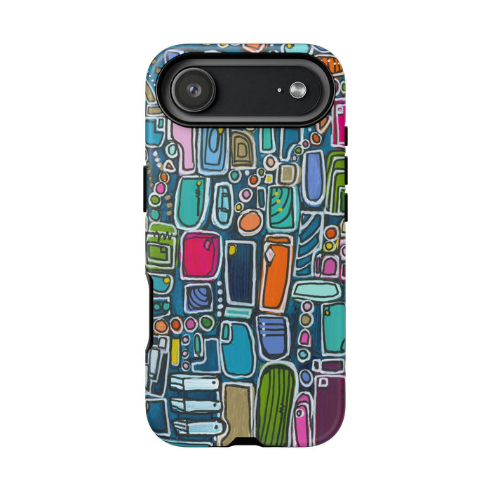 "Memory Den" Phone Case — Colorful Geometric  Protective Cover