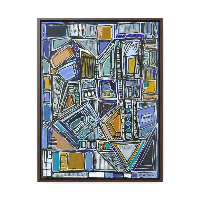 Pacific Tower Framed Canvas Print