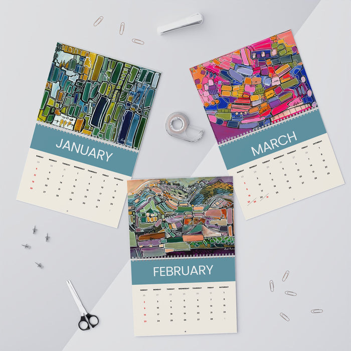 Abstract Art Wall Calendar by Leah Nadeau 2026