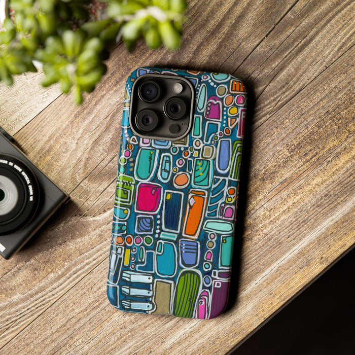 "Memory Den" Phone Case — Colorful Geometric  Protective Cover