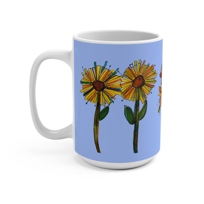 Floral Mug 15oz