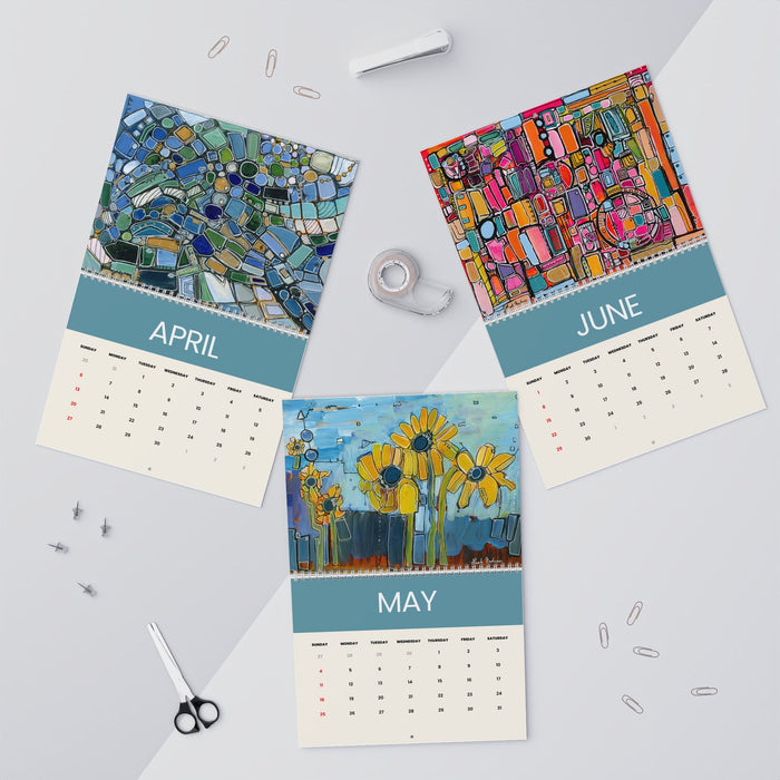 Abstract Art Wall Calendar by Leah Nadeau 2026