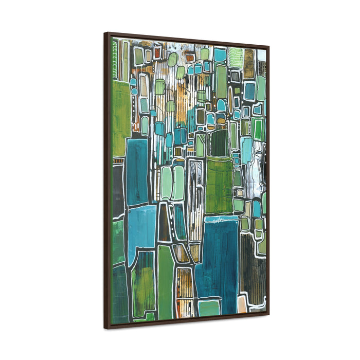 Limited Edition- Emerald Cityscape Framed Canvas Print