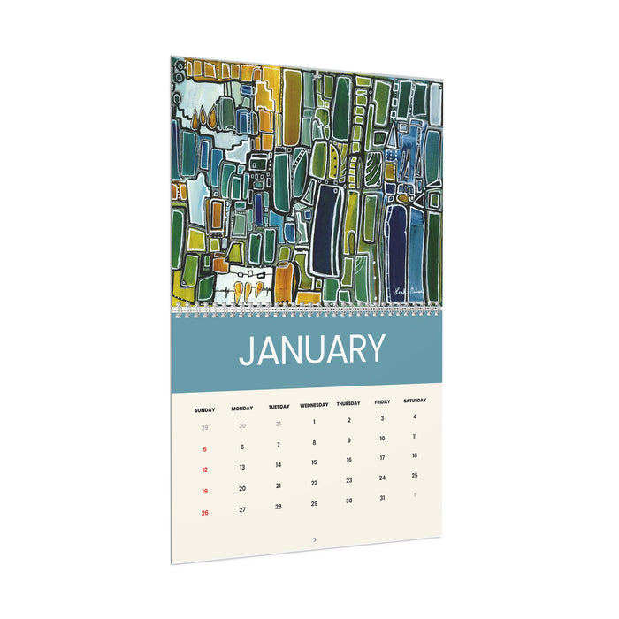 Abstract Art Wall Calendar by Leah Nadeau 2026
