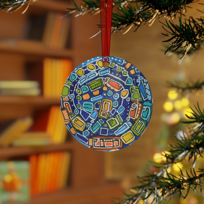 Nadeau's Primary Colors Ornament (Double Sided)