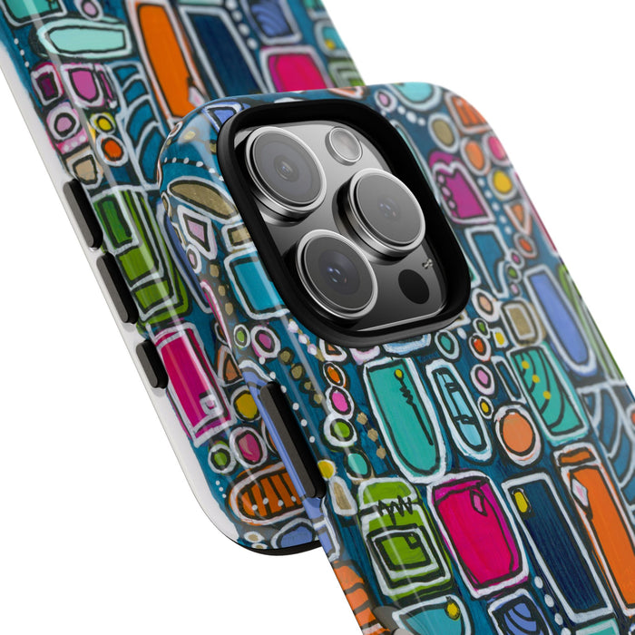 "Memory Den" Phone Case — Colorful Geometric  Protective Cover