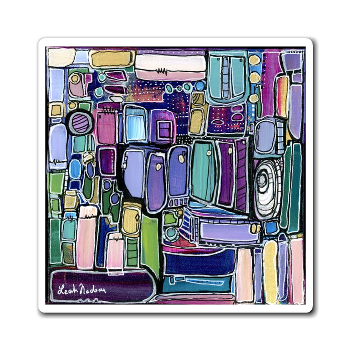 Purple Amethyst Fridge Magnet