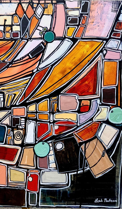 Coming Up Roses- Original Painting by Leah Nadeau
