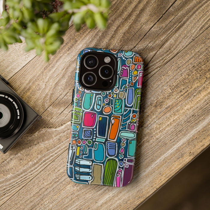 "Memory Den" Phone Case — Colorful Geometric  Protective Cover