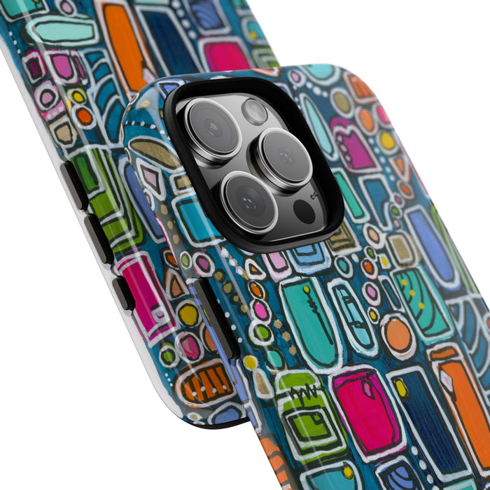 "Memory Den" Phone Case — Colorful Geometric  Protective Cover