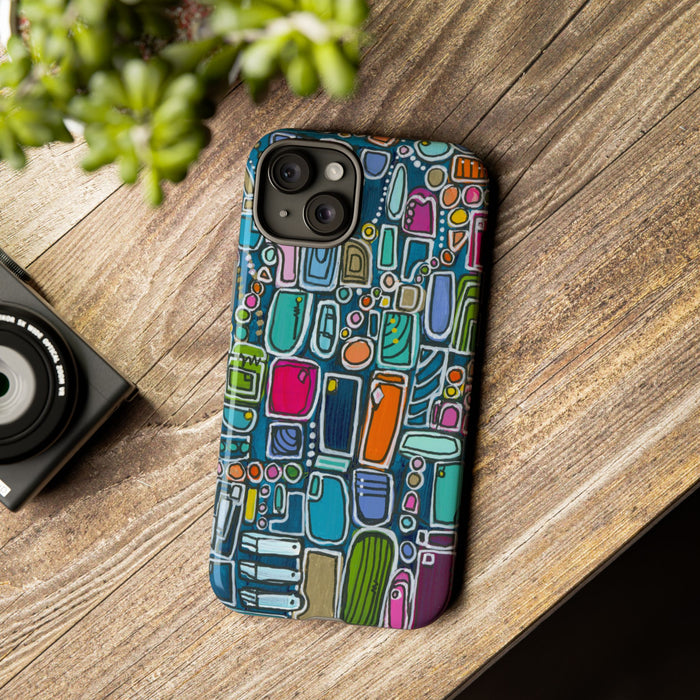 "Memory Den" Phone Case — Colorful Geometric  Protective Cover