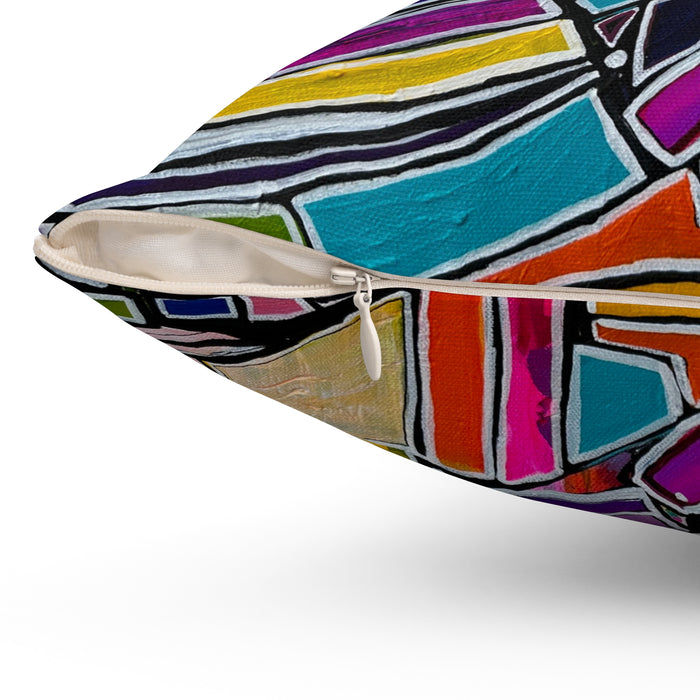 The Future is Feminine Throw Pillow
