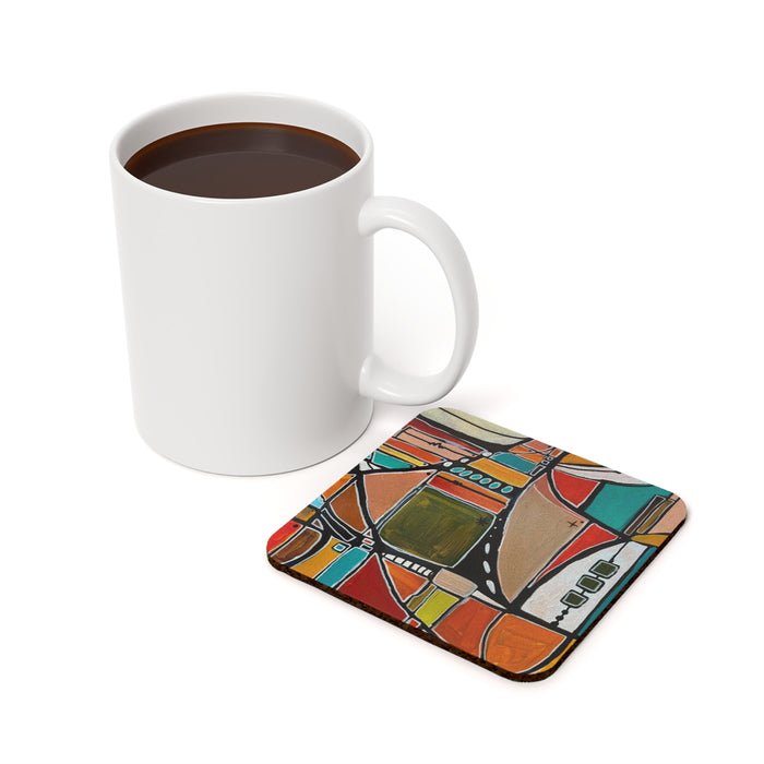 Atomic Cork Back Coaster Set