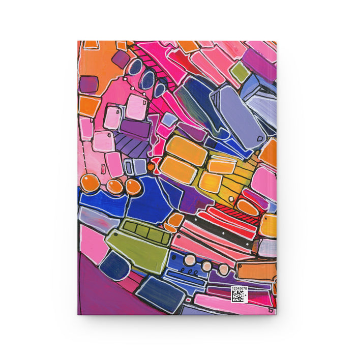 "Dopamine Chaser" Hardcover Journal — Colorful Abstract Notebook