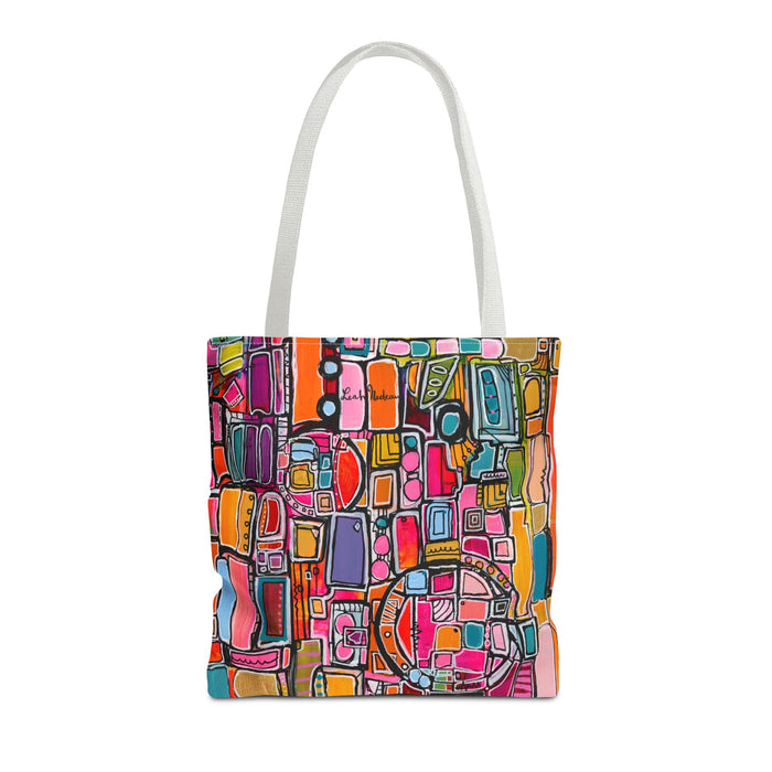 Pink Pony Club Colorful Abstract Tote Bag, Art-Inspired Shopping Bag, Eco-Friendly Carry All, Gift for Art Lovers, Beach Bag, Everyday Use