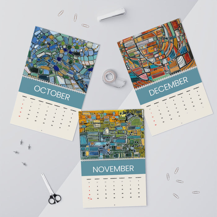 Abstract Art Wall Calendar by Leah Nadeau 2026