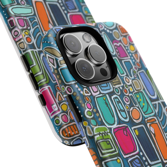 "Memory Den" Phone Case — Colorful Geometric  Protective Cover