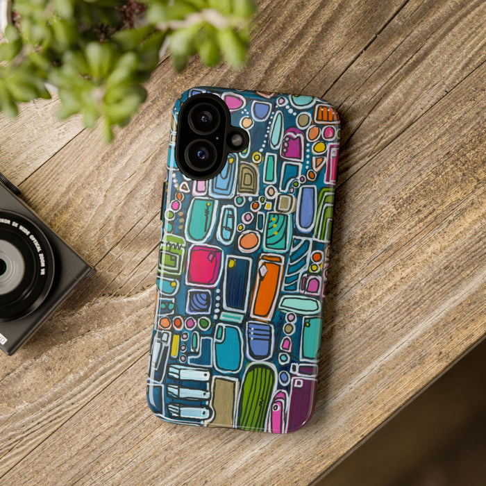 "Memory Den" Phone Case — Colorful Geometric  Protective Cover