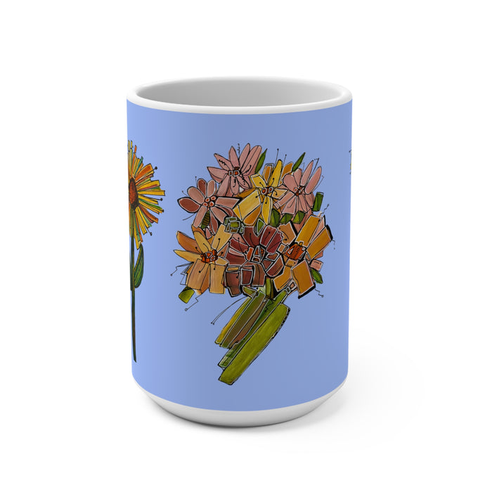 Floral Mug 15oz