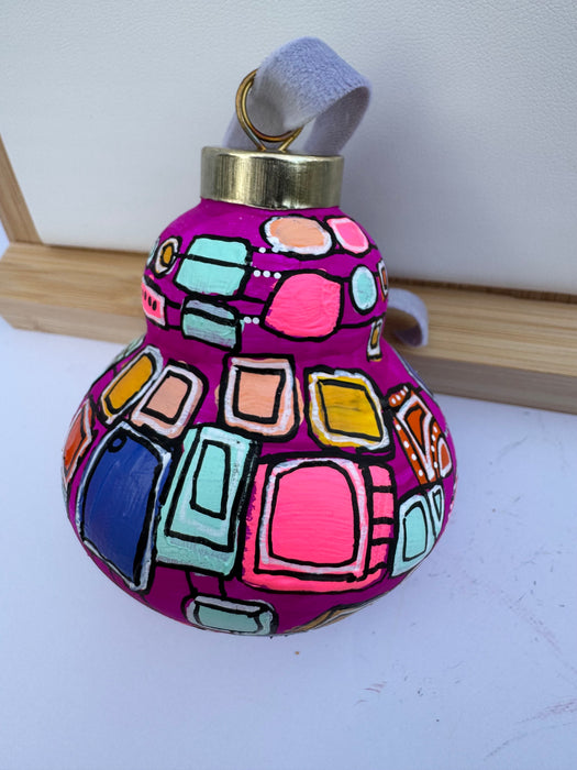 "Orchid Dazzle" Ceramic Ornament