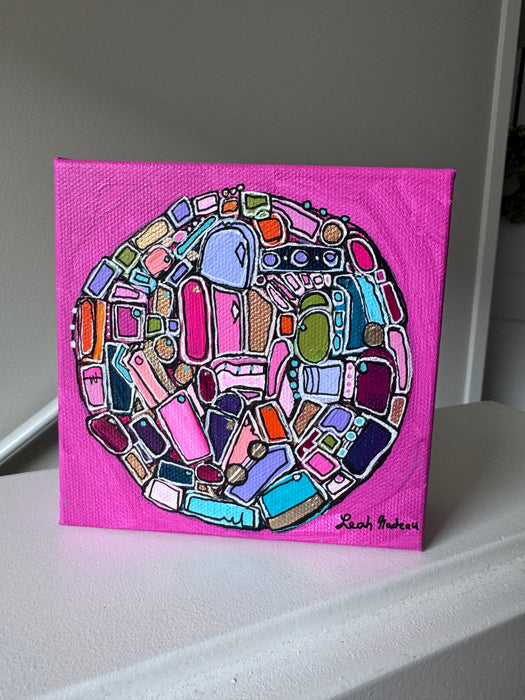 Hot Magenta- Original Painting by Leah Nadeau