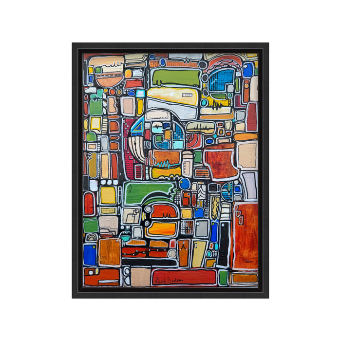Paint by Numbers- Original Painting by Leah Nadeau