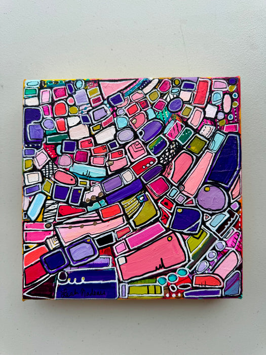 Learning As She Plays- Original Painting by Leah Nadeau