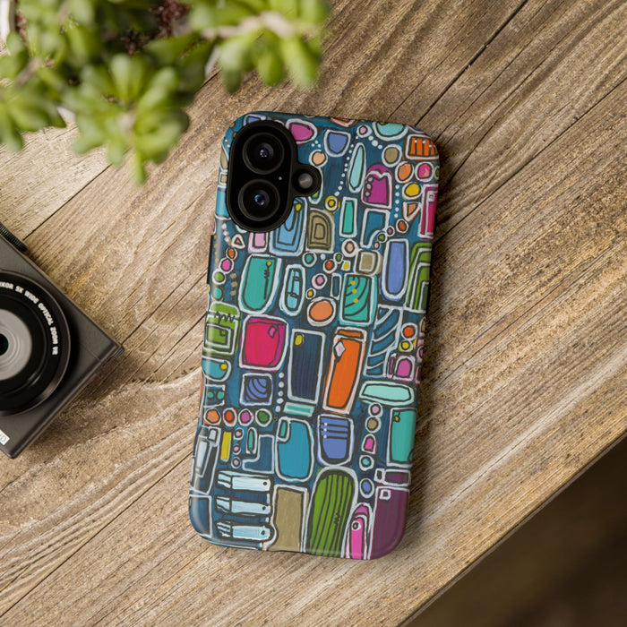 "Memory Den" Phone Case — Colorful Geometric  Protective Cover